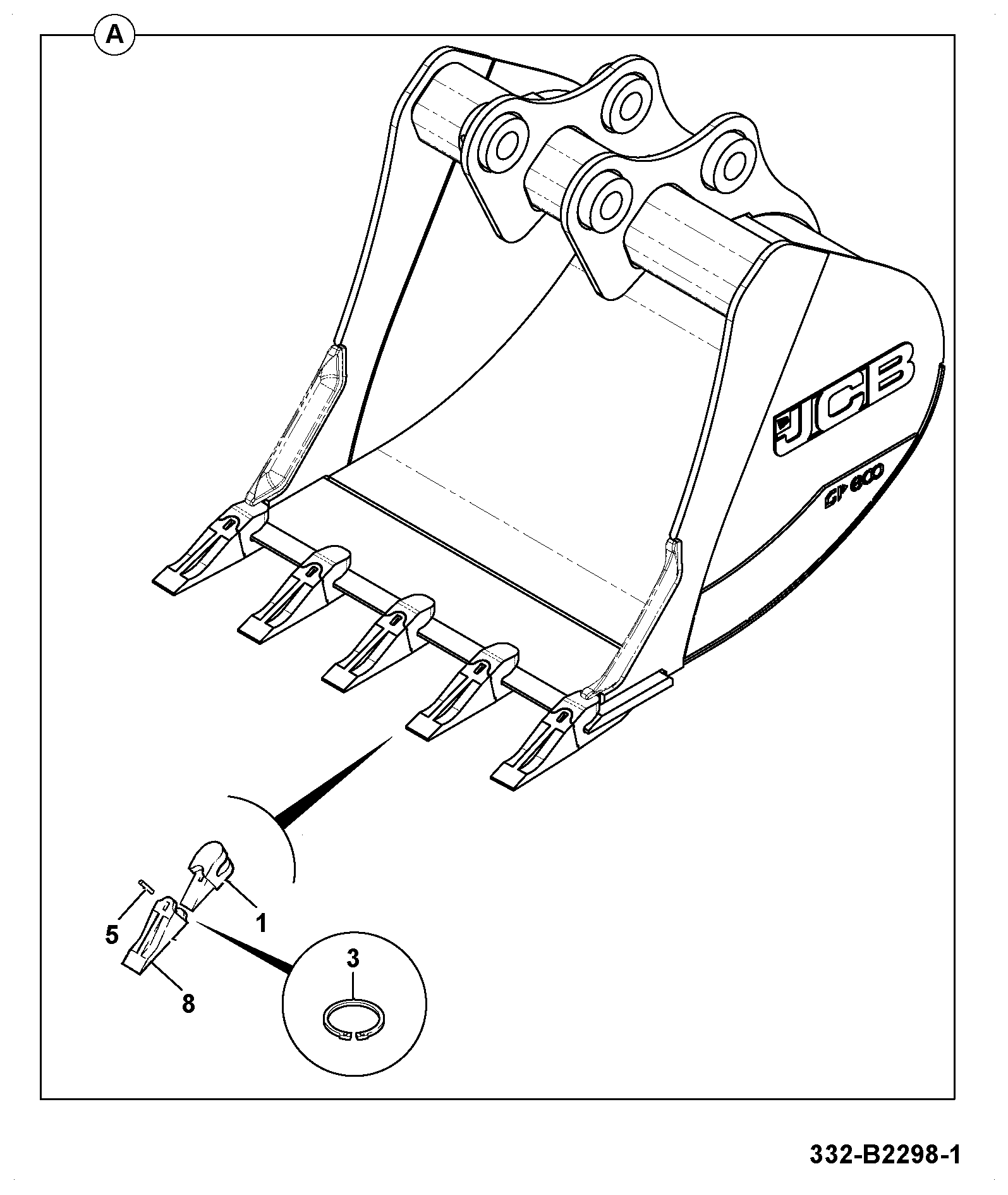 JCB JS85 [T2 SHA] (2016) Parts Diagrams