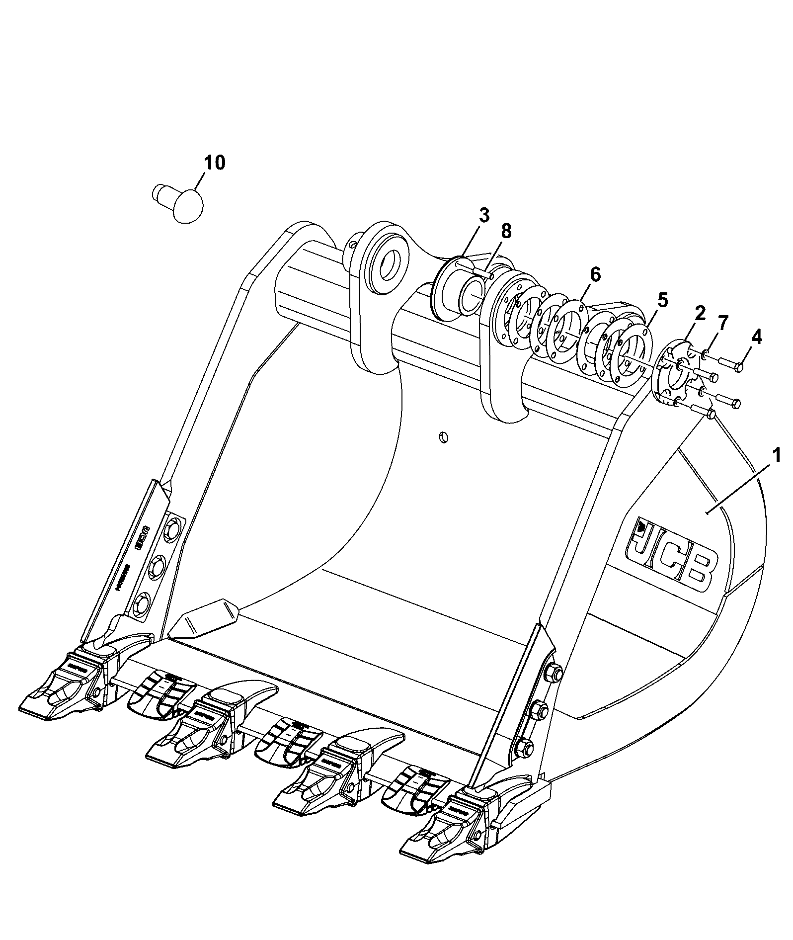 JCB JS305 [SHA] (2025) Parts Diagrams