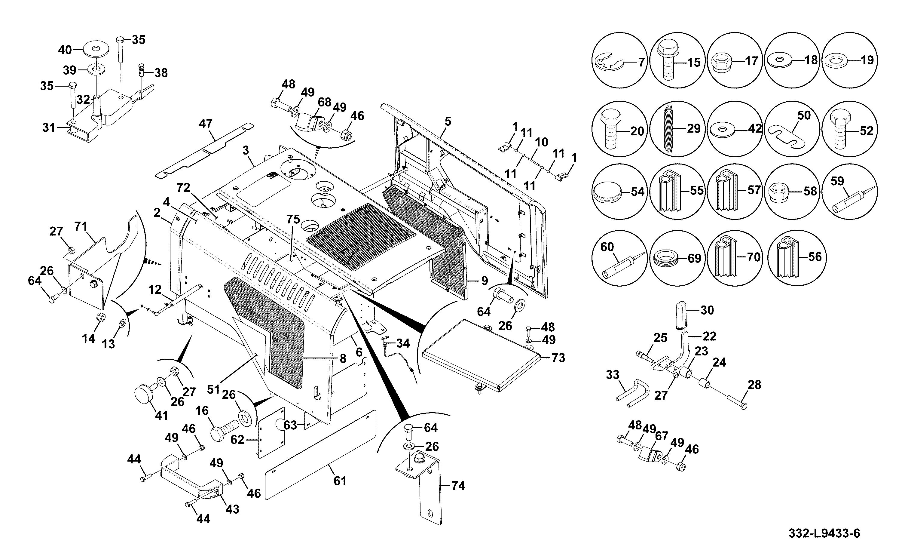 hiページ JCB 432ZX [T2/3] (2019) Parts Diagrams