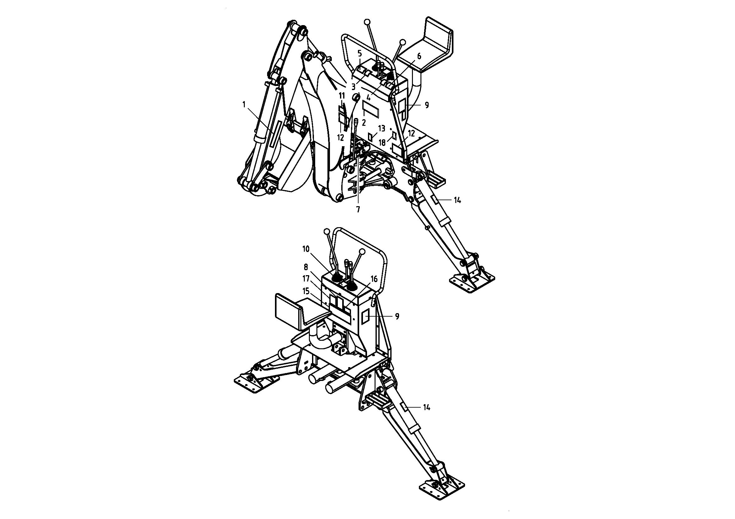 Kioti KB2475L Backhoes Parts Diagrams