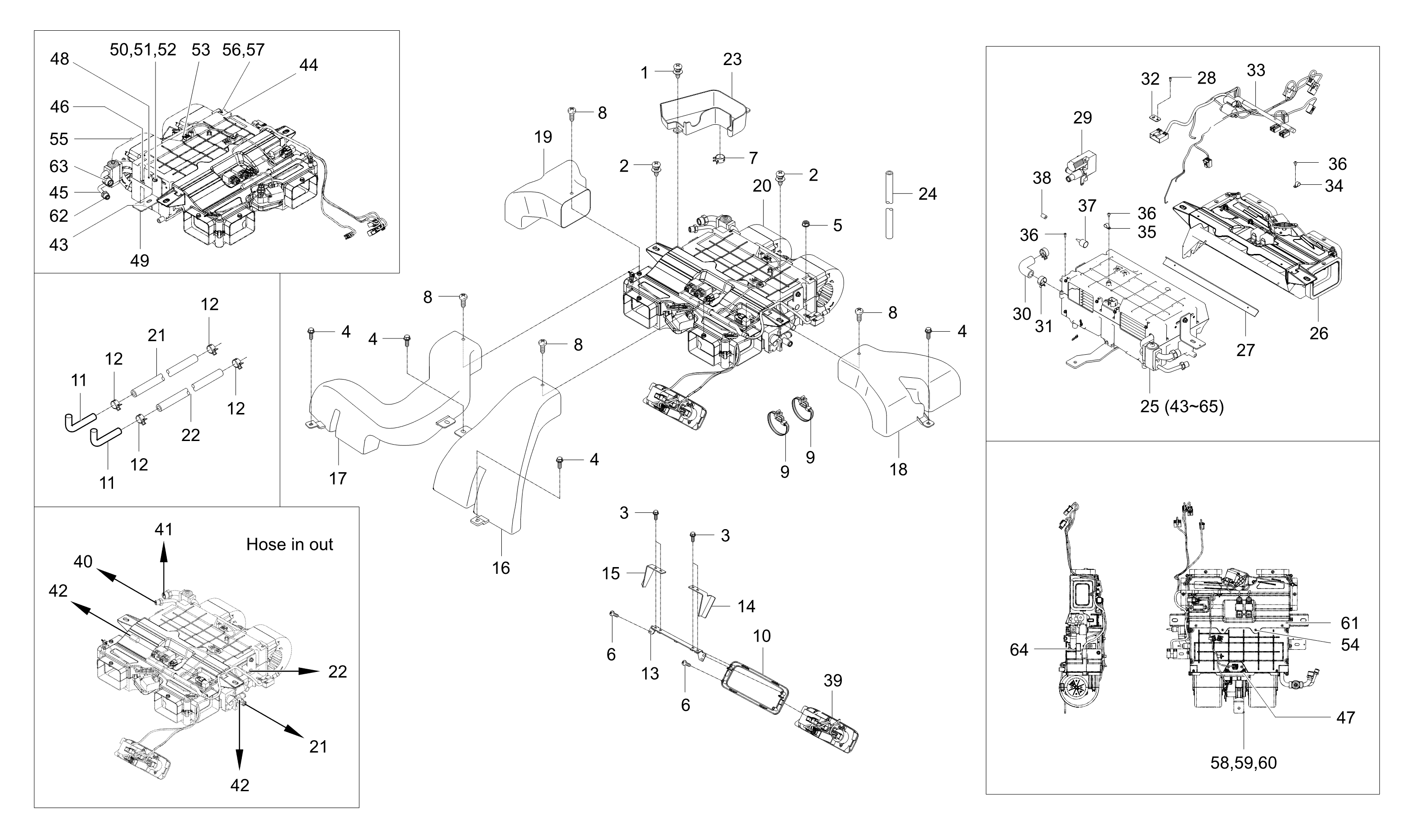 Kioti DK4210CHSE Parts Diagrams