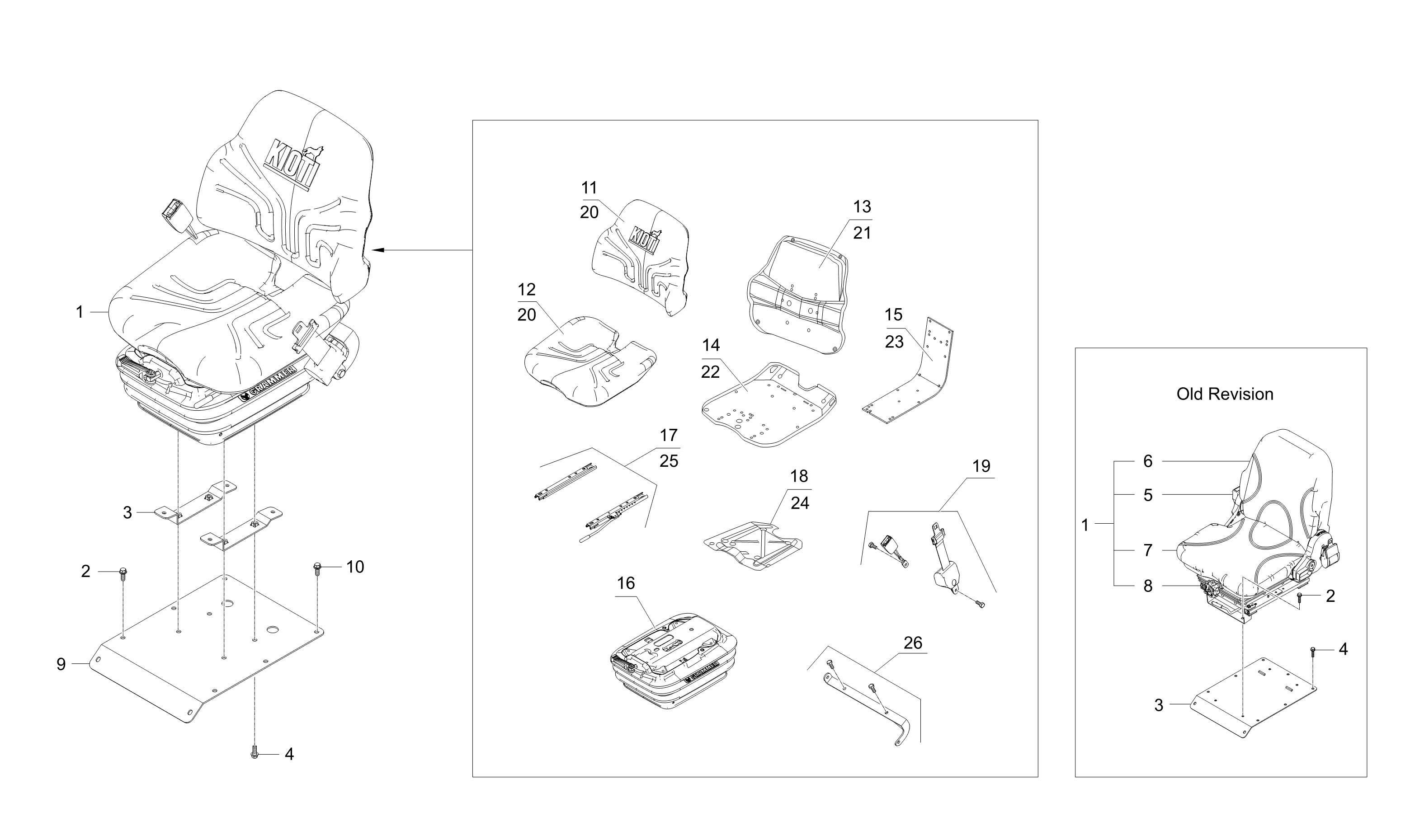 Kioti RX6620(TX6000001~) Parts Diagrams