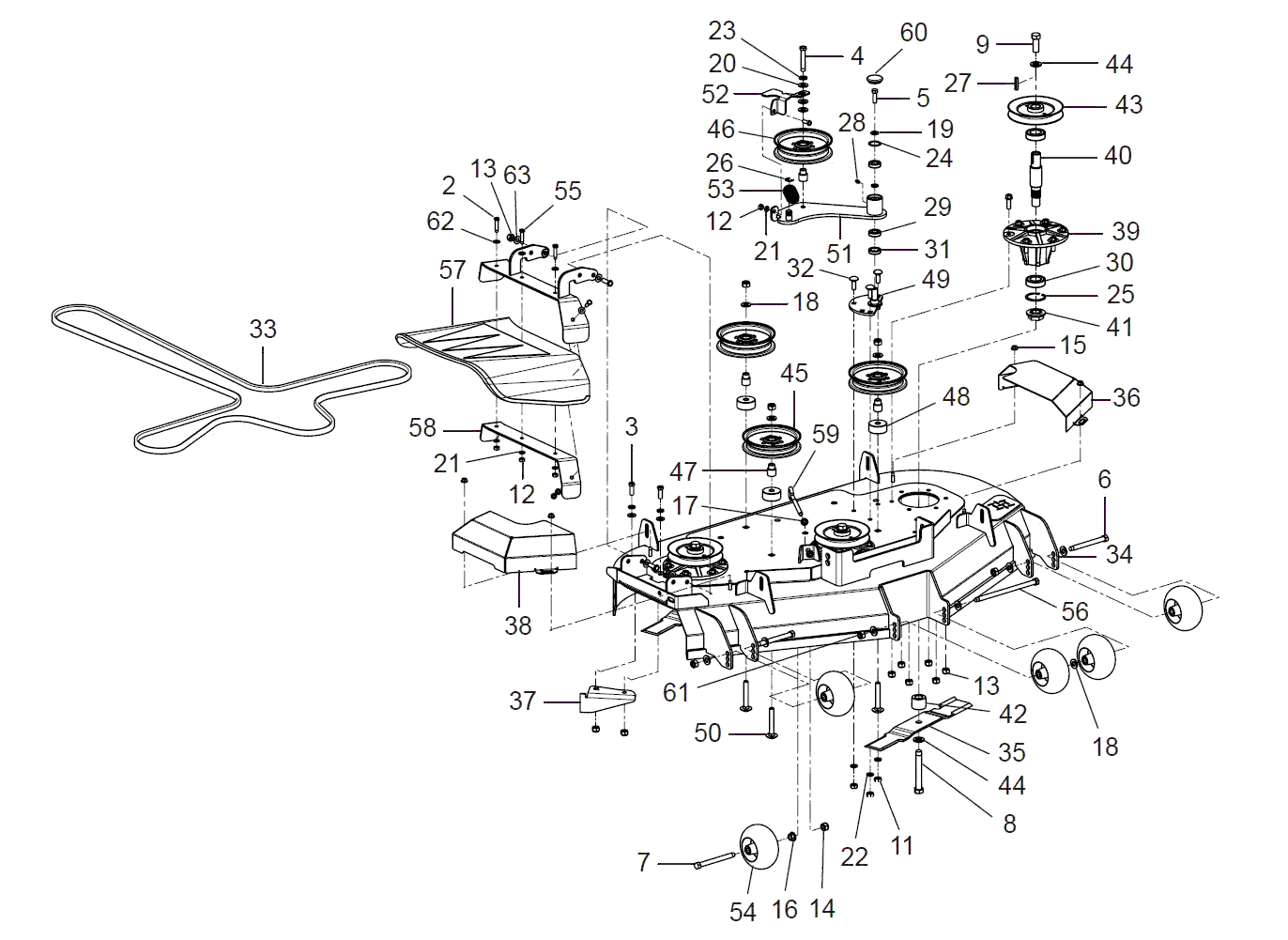 Kioti ZXC 48 Parts Diagrams