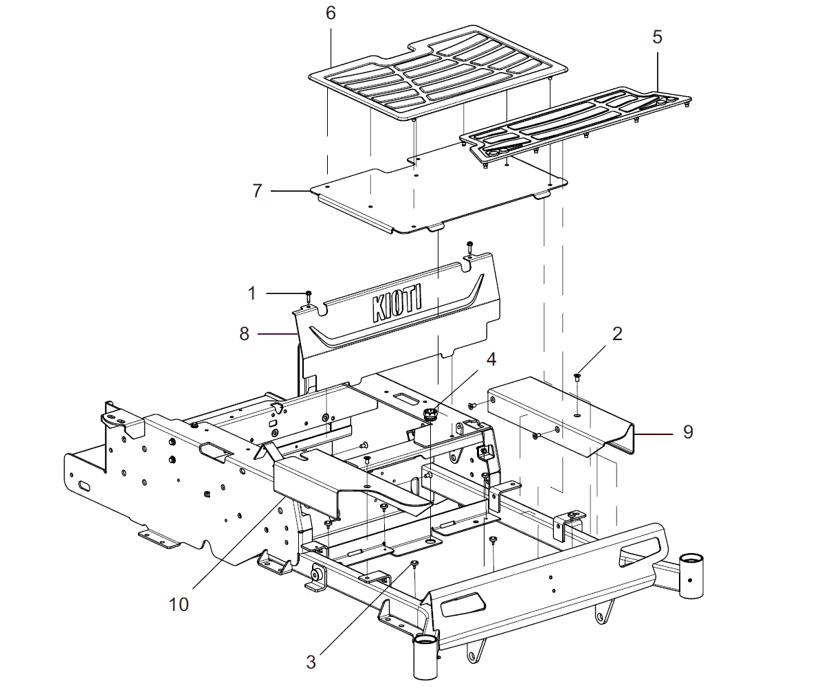 Kioti ZXC 54 Parts Diagrams