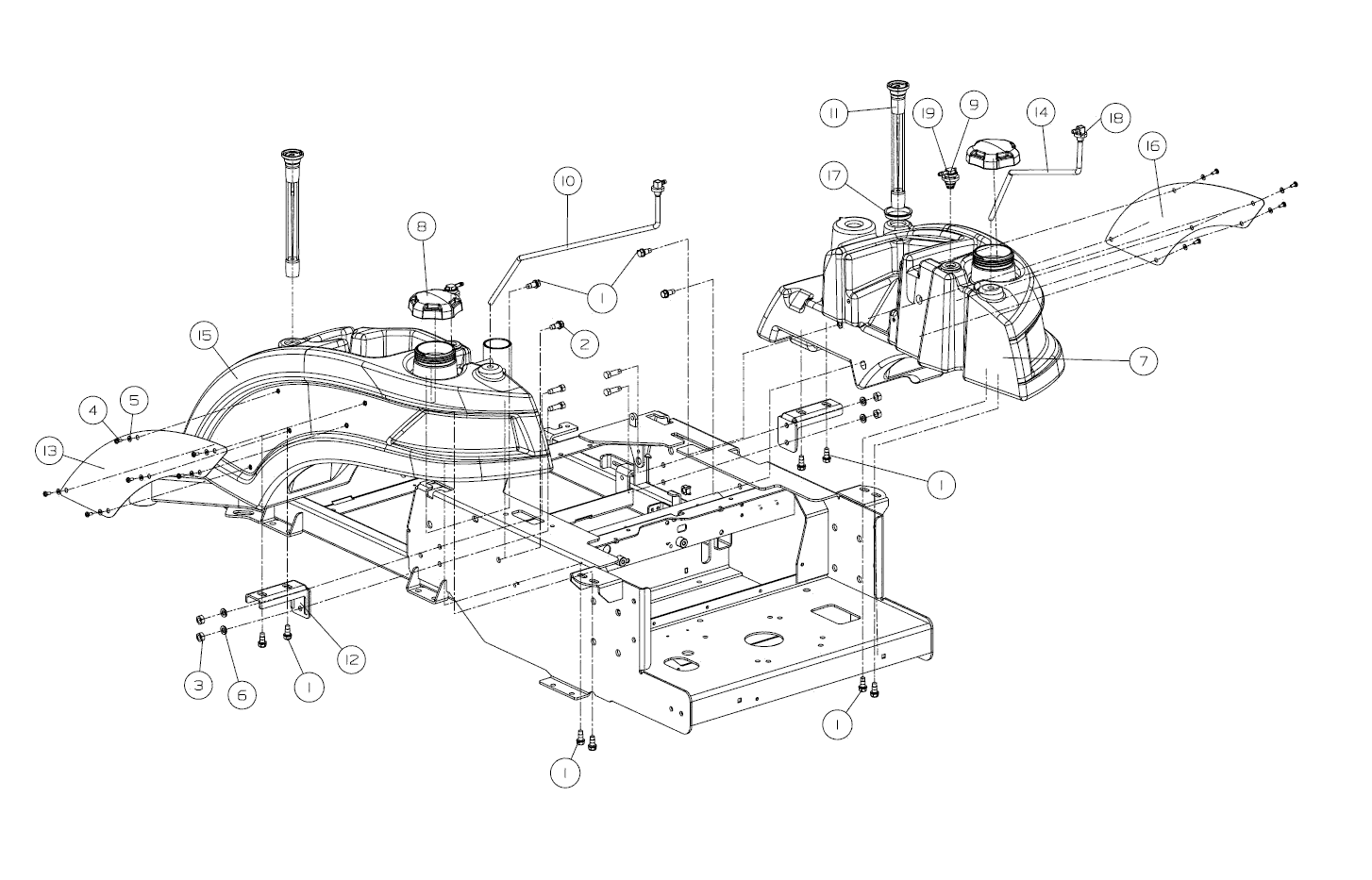Kioti ZXC 54 SE Parts Diagrams