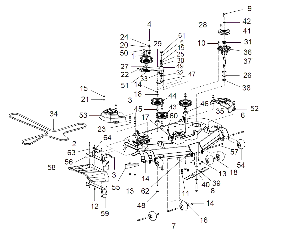 Kioti ZXC 54 SE-2 Parts Diagrams