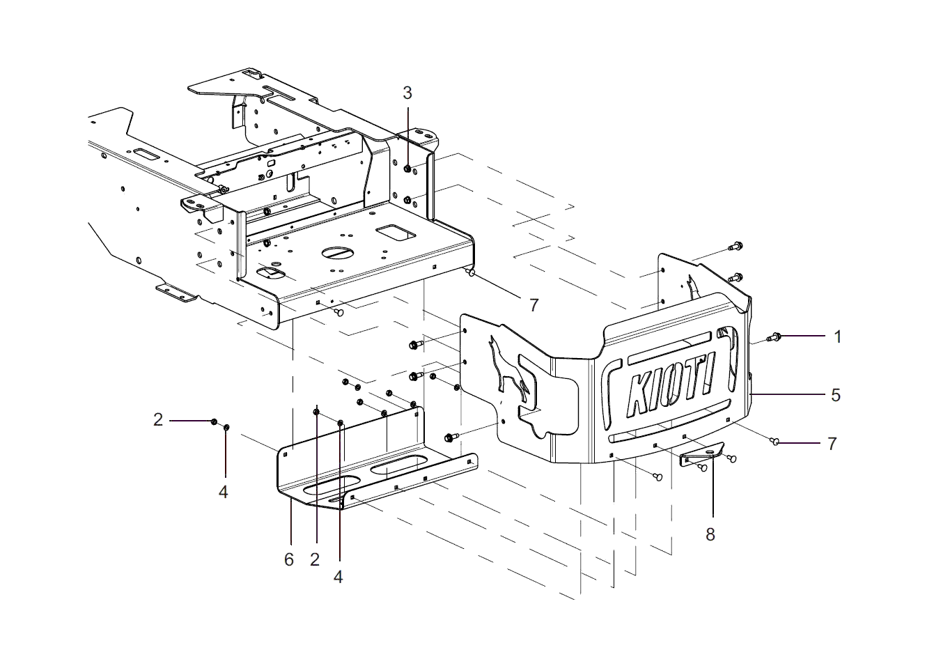 Kioti ZXC 60 Parts Diagrams