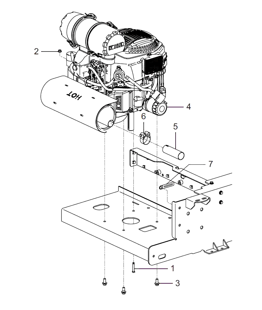 Kioti ZXC 60 SE Parts Diagrams