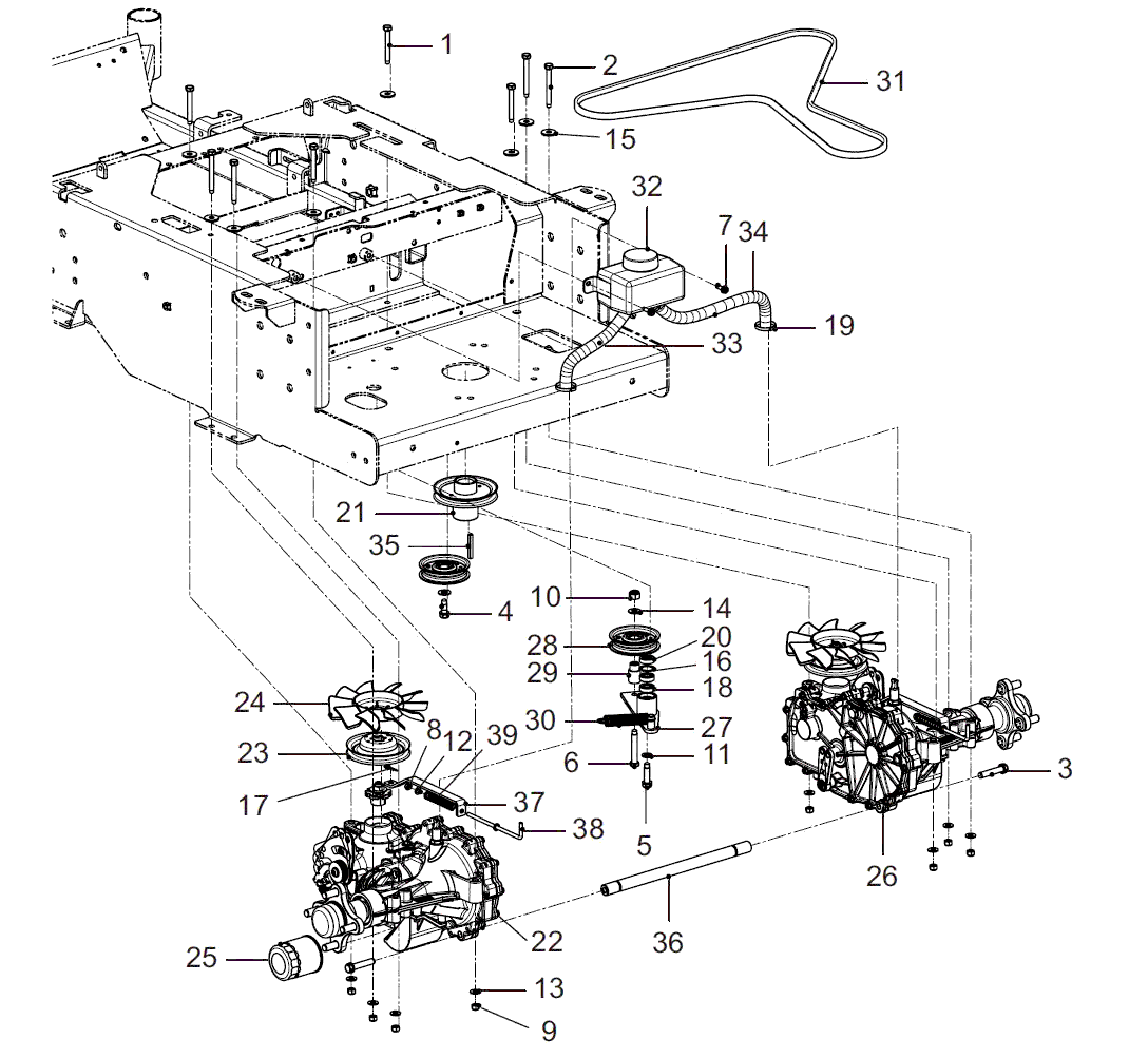 Kioti ZXR 48 Parts Diagrams