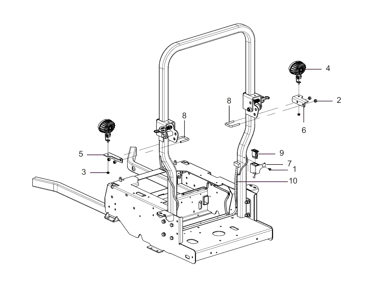 Kioti ZXR 54-2 Parts Diagrams