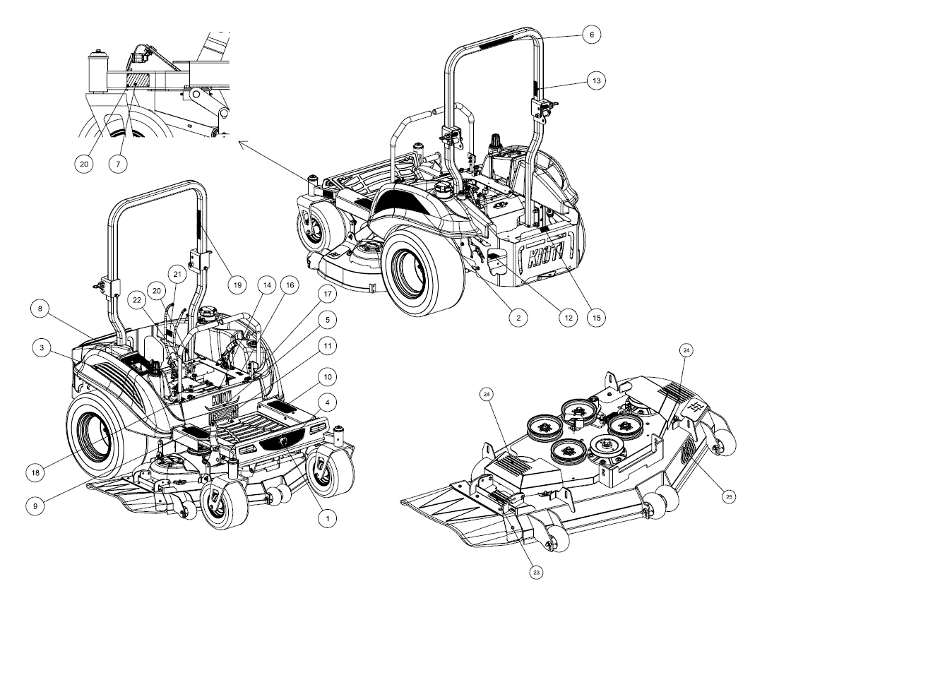 Kioti ZXR 60 Parts Diagrams