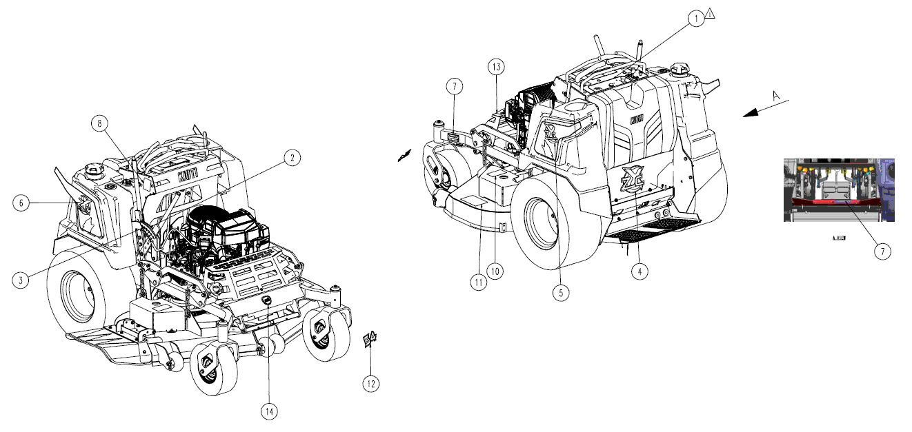 Kioti ZXS 54 Parts Diagrams