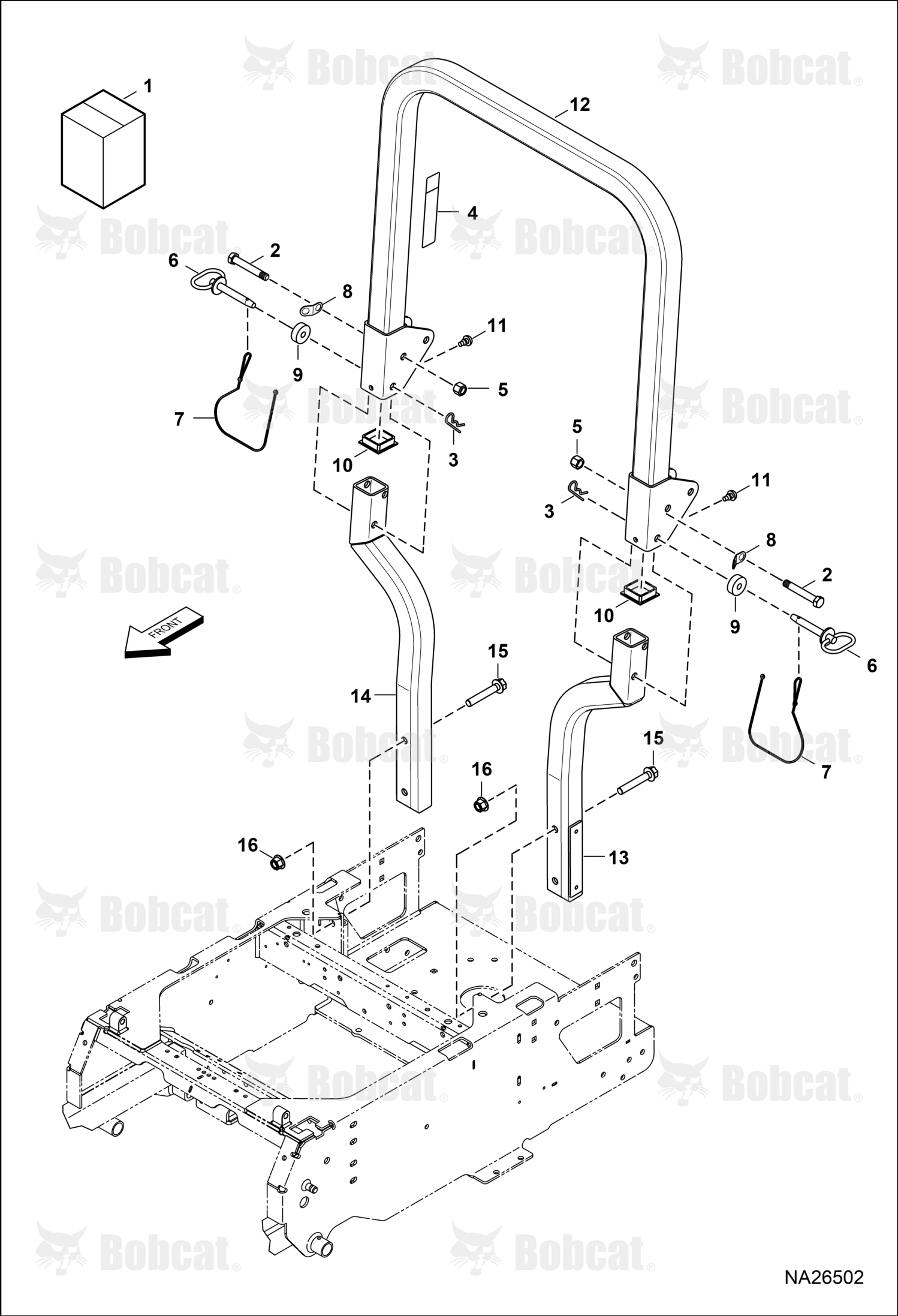 Bobcat ZT5000 - B66H11001 & Above Parts Diagrams