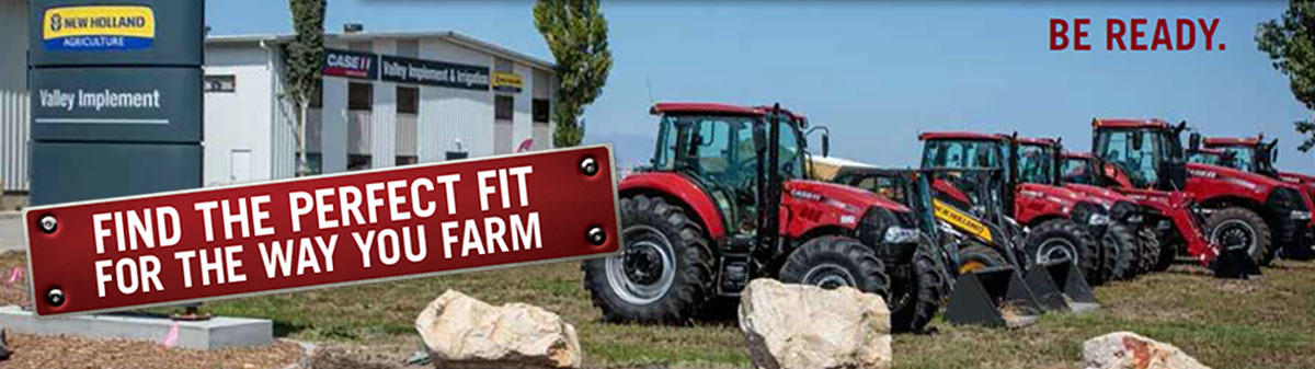Case and New Holland tractors and equipment for sale
